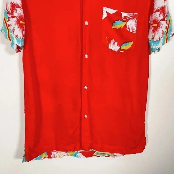 TOPMAN | HAWAII RED  GRAPHIC SHIRT - Picture 5 of 11